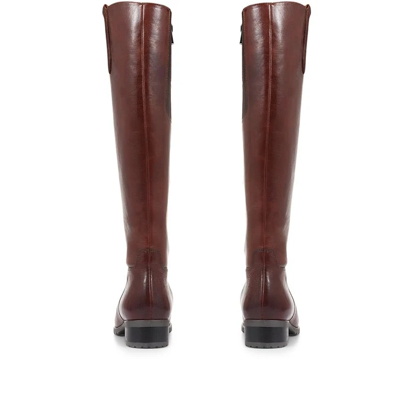 Cinzia Leather Riding Boots - CINZIA / 320 543 - Cognac