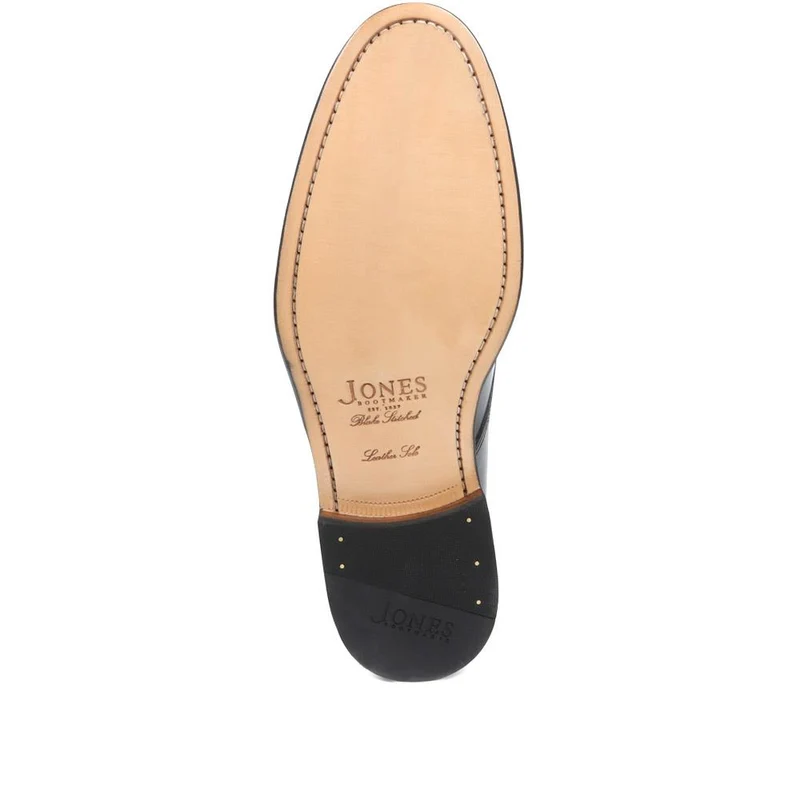 Cambridge Blake Stitched Leather Derby Shoes - CAMBRIDGE2 / 323 783 - Black