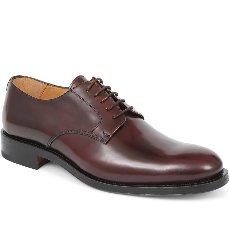 Cambridge Blake Stitched Leather Derby Shoes - CAMBRIDGE2 / 323 783 - Burgundy