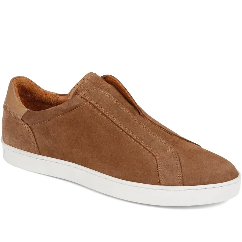 Slade Suede Trainers - SLADE / 325 239 - Tan Suede