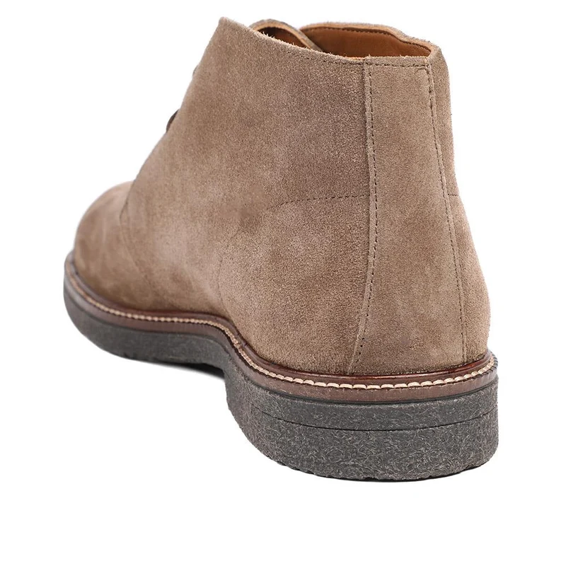 Dempsey Suede Leather Chukka Boots - DEMPSEY / 328 819 - Taupe Suede