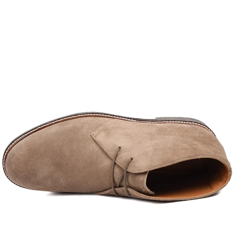 Dempsey Suede Leather Chukka Boots - DEMPSEY / 328 819 - Taupe Suede