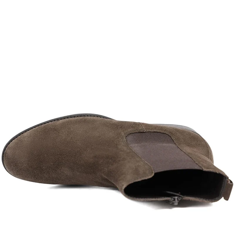 Adair Casual Leather Chelsea Boots - GAB40534 / 327 565 - Chocolate Suede