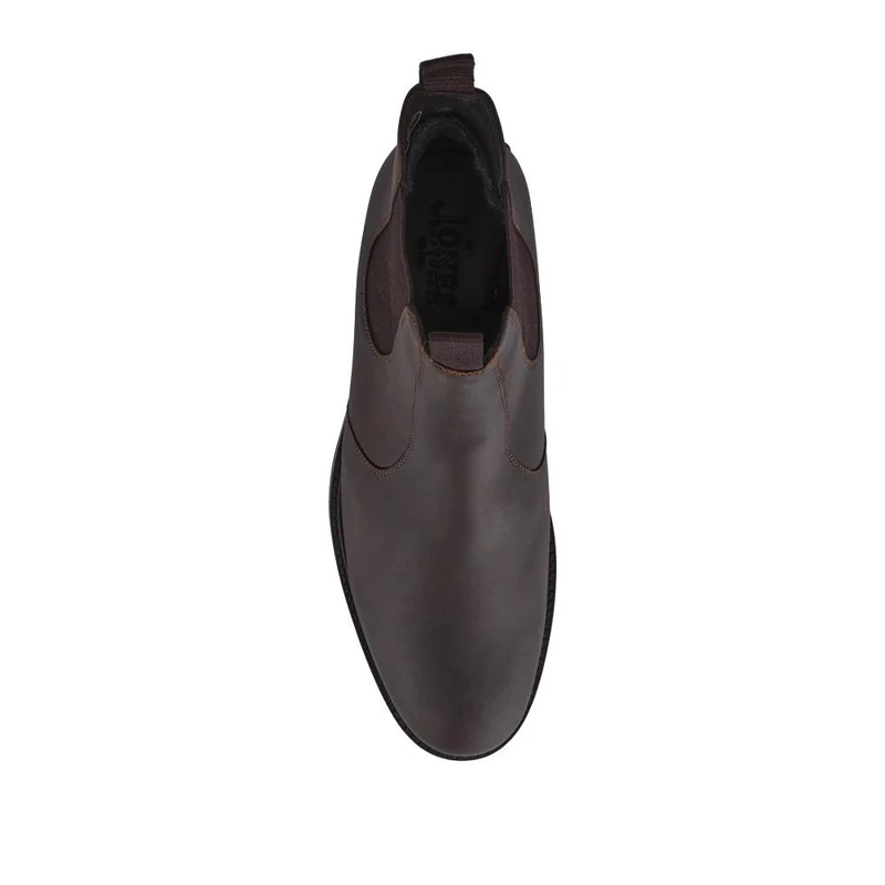 Emile Wide Fit Leather Slip-On Boots - EMILE / 327 902 - Dark Brown