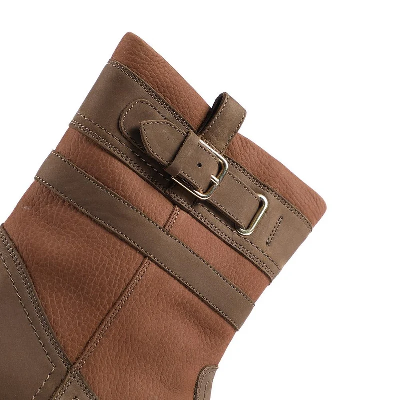 Maryna Leather Slip On Ankle Boots - MARYNA / 327 892 - Tan