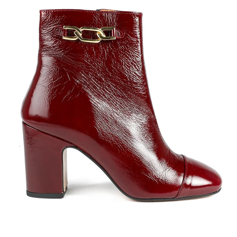 Kamari Leather Zip-Up Ankle Boots - KAMARI / 328 542