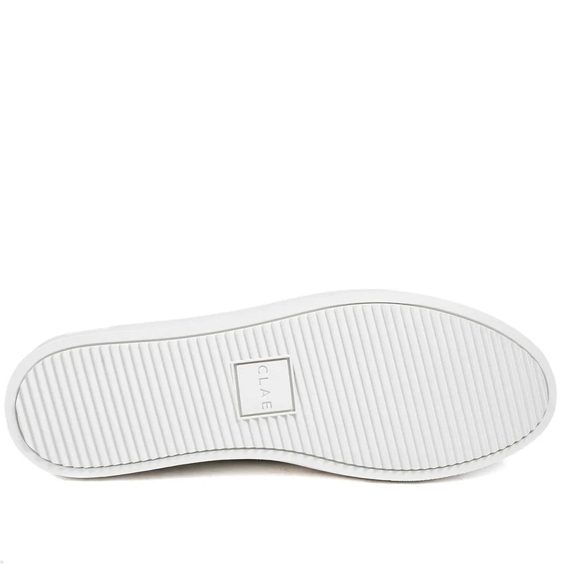 Clae Bradley Essentials Leather Lace Up Trainers - CLAGB43504 / 329 180 - White