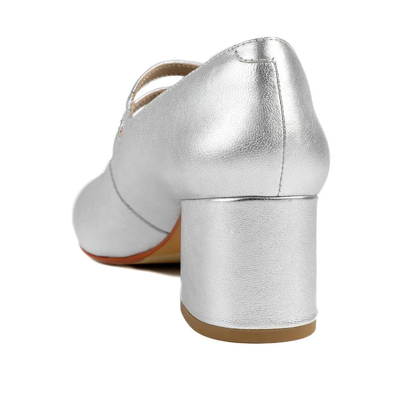 Xanthi Heeled Mary Janes - XANTHI / 325 044 - Silver