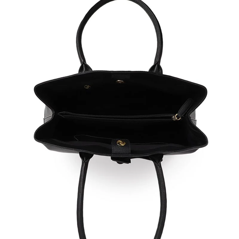 Vinetta Leather Shoulder Bag - VINETTA / 326 223 - Black