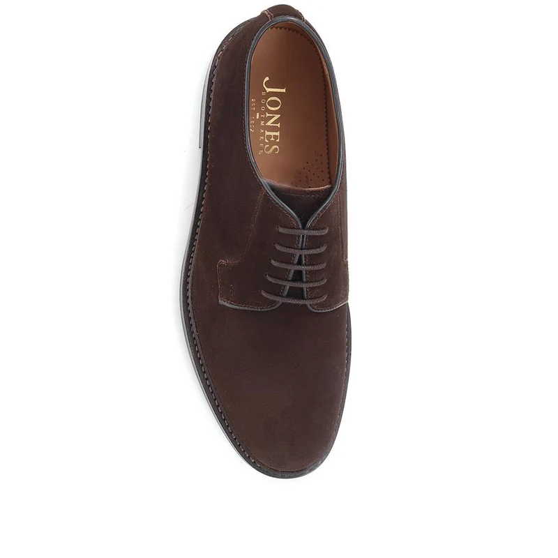 Brussels Leather Derby Shoe - BRUSSELS / 320 740 - Brown Suede