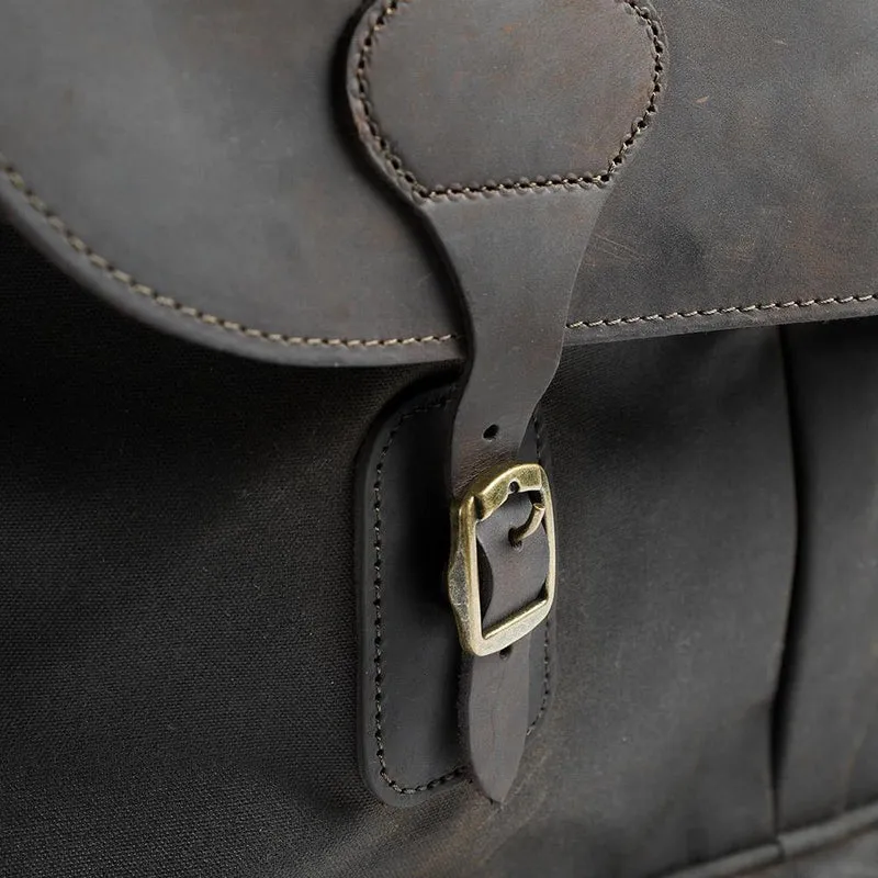 Barbour Waxed Leather Briefcase - BARBR42030 / 328 579 - Olive