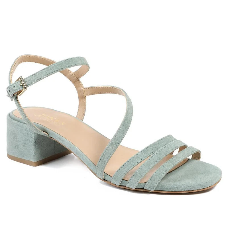 Ginette2 Heeled Leather Sandals - GINETTE2 / 325 061 - Mint
