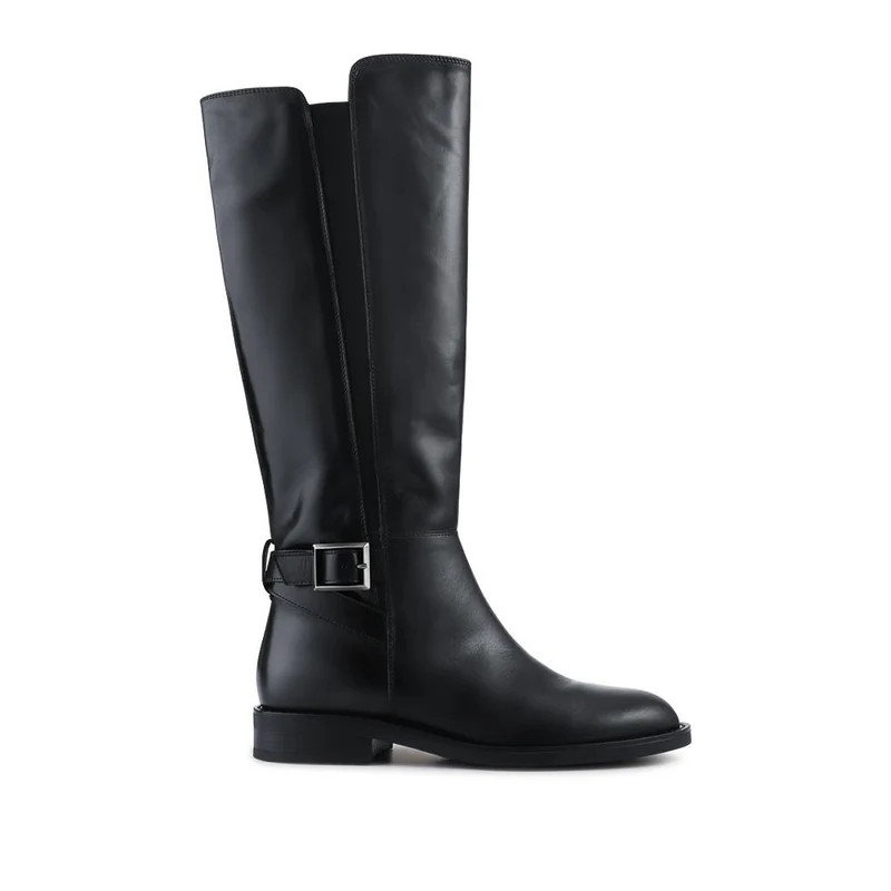 Danica Leather Long Boots - DANICA / 328 082 - Black Leather