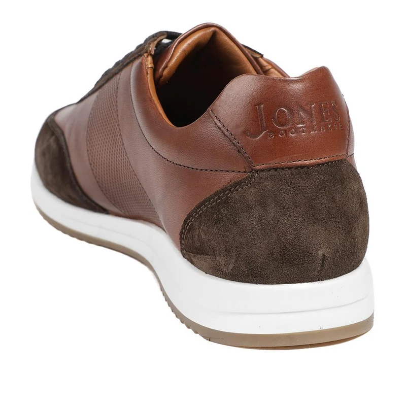 Salvi Wide Fit Leather Trainers - SALVI / 328 876 - Brown