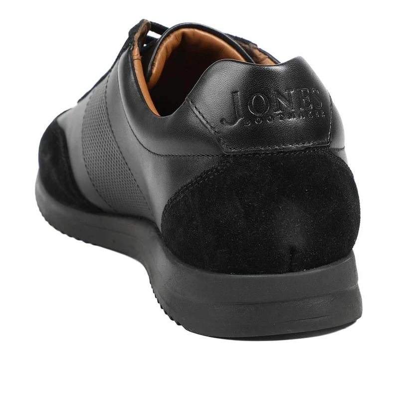 Salvi Wide Fit Leather Trainers - SALVI / 328 876 - Black