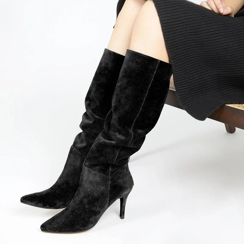 Luz Stiletto Knee High Boots - LUZ / 322 778 - Black