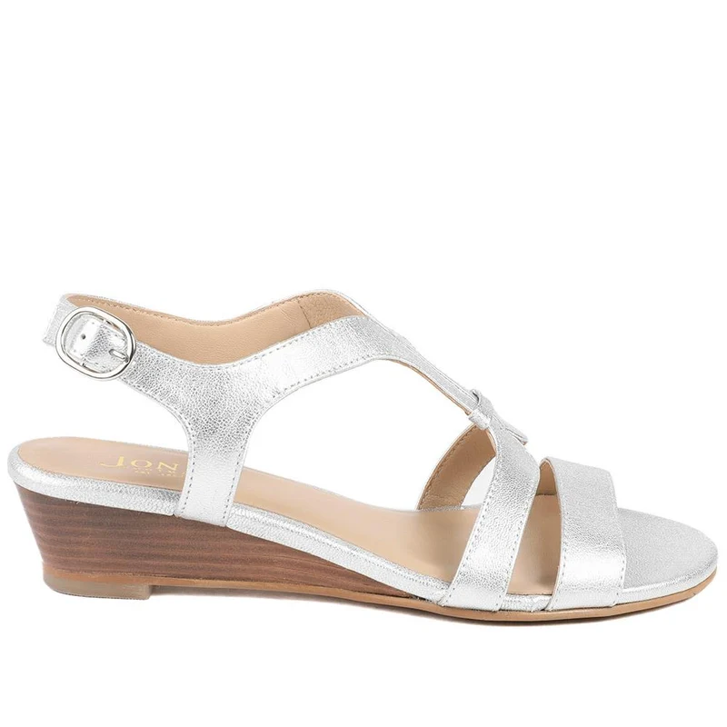 Gravina Leather Slingback Sandals - GRAVINA / 328 916 - Silver