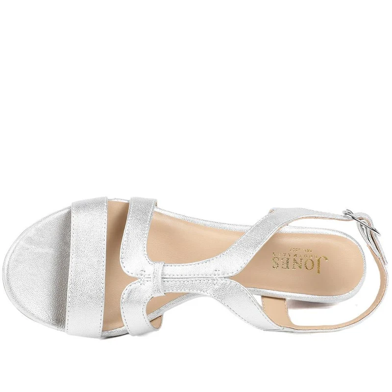 Gravina Leather Slingback Sandals - GRAVINA / 328 916 - Silver