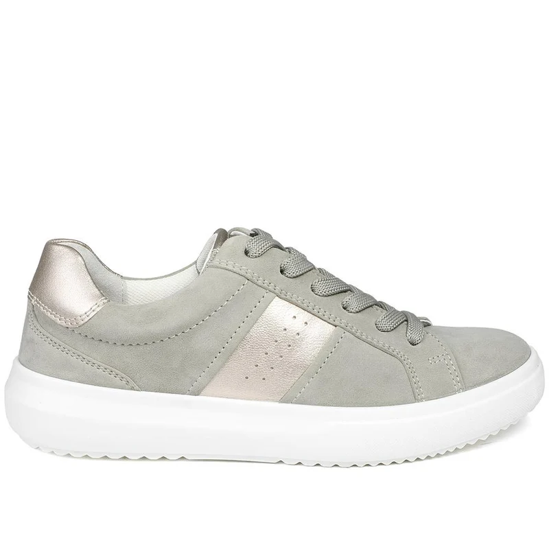 Gabor Jade Leather Lace Up Trainers - GAB43515 / 328 860
