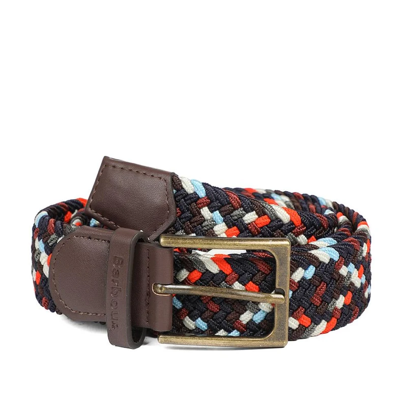 Barbour Woven Ford Belt - BARBR43510 / 328 807 - Brown Multi