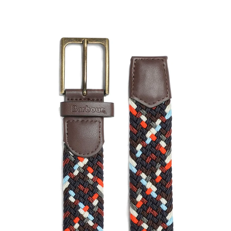 Barbour Woven Ford Belt - BARBR43510 / 328 807 - Brown Multi