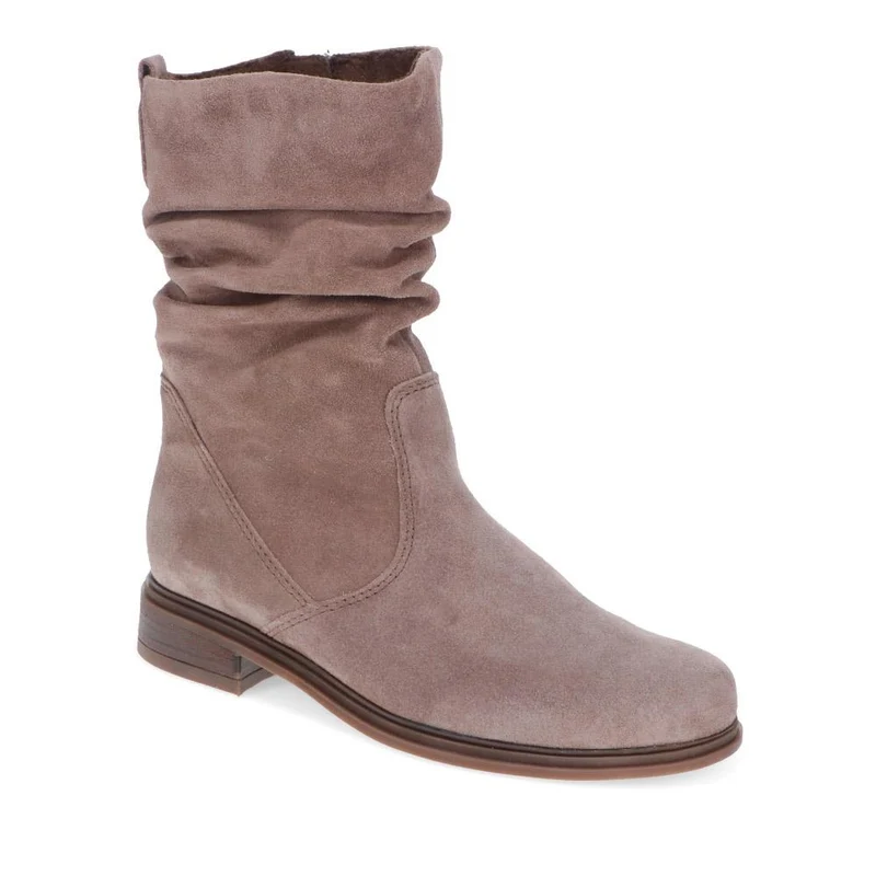 Hodie Leather Slouch Ankle Boots - GAB40507 / 325 881 - Grey Suede