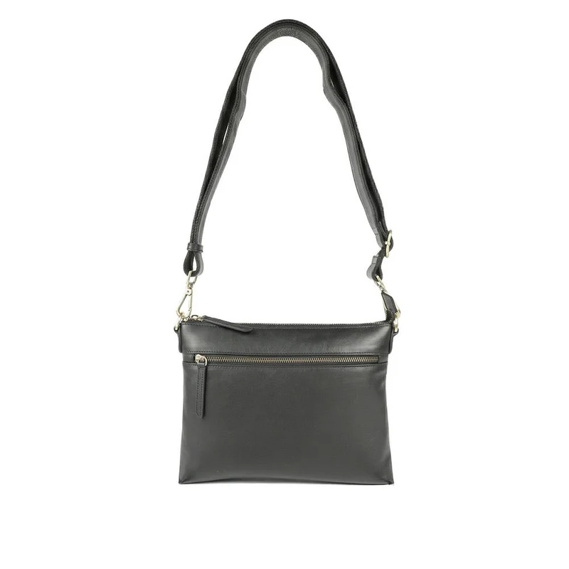 Wynne Leather Crossbody Bag - WYNNE / 329 240 - Black Leather