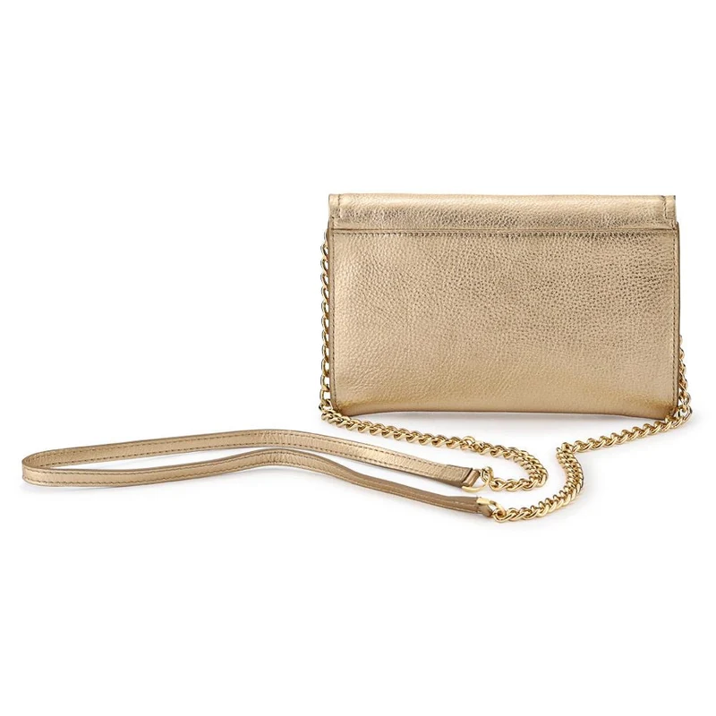 Wuxi Leather Shoulder Bag - WUXI / 327 325 - Gold
