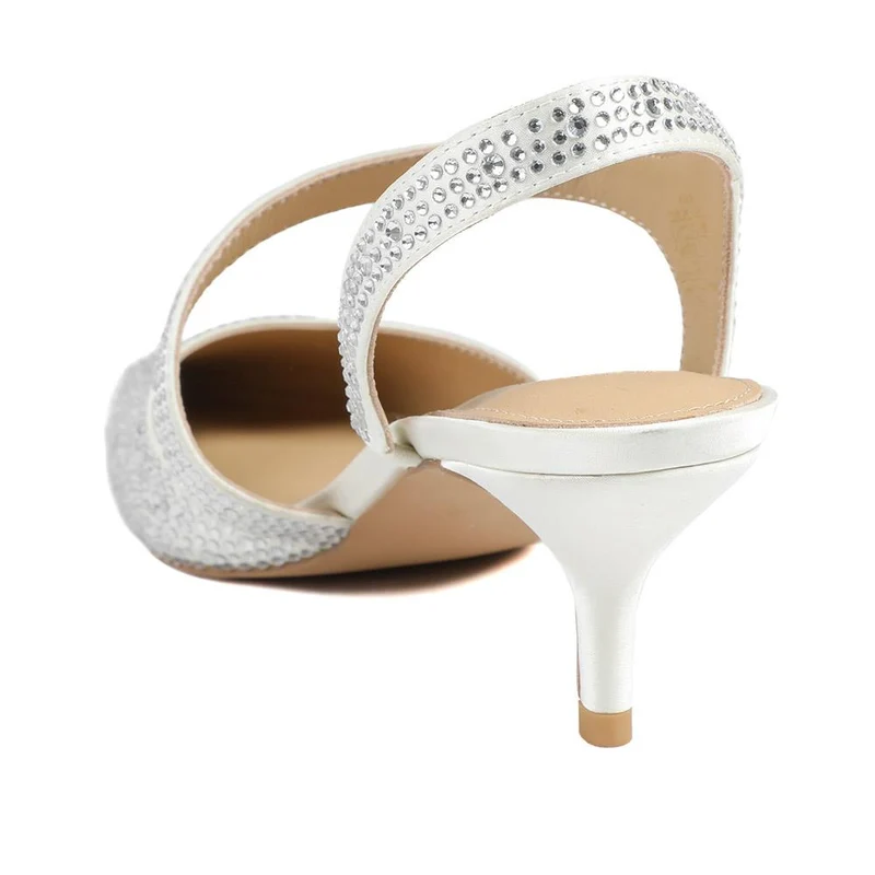 Zula Embellished Occasion Court Shoes - ZULA / 329 096 - Ivory