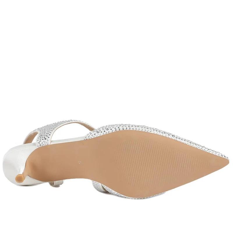 Zula Embellished Occasion Court Shoes - ZULA / 329 096 - Ivory