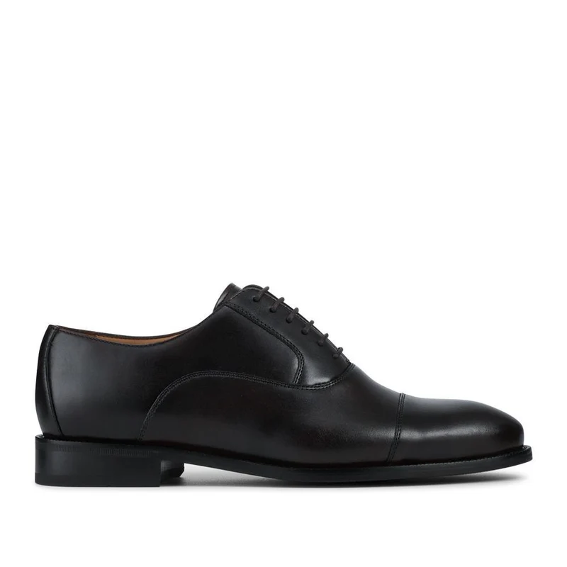 Matthew Wide Fit Oxford Shoes - MATTHEWWIDE / 322 835 - Dark Brown
