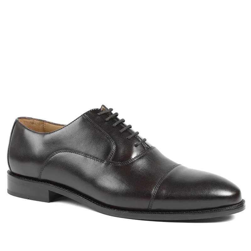 Matthew Wide Fit Oxford Shoes - MATTHEWWIDE / 322 835 - Dark Brown