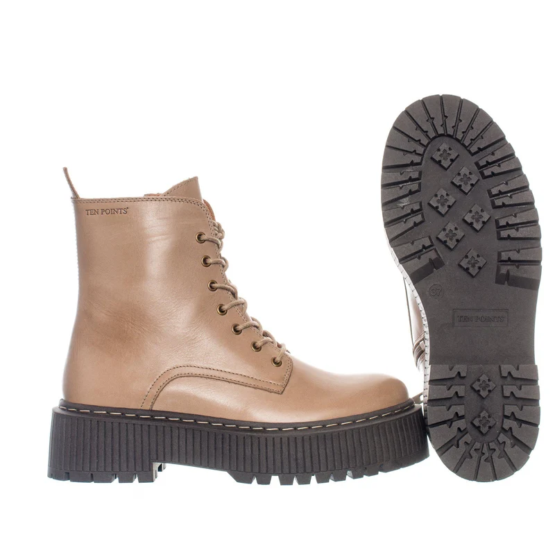 Alina Laced boots — Taupe