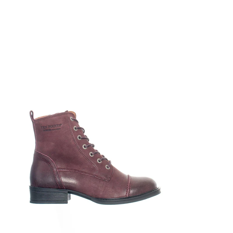 Pandora Laced boots — Wine