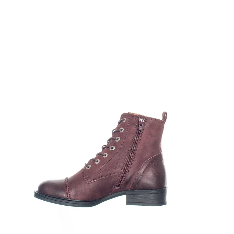Pandora Laced boots — Wine