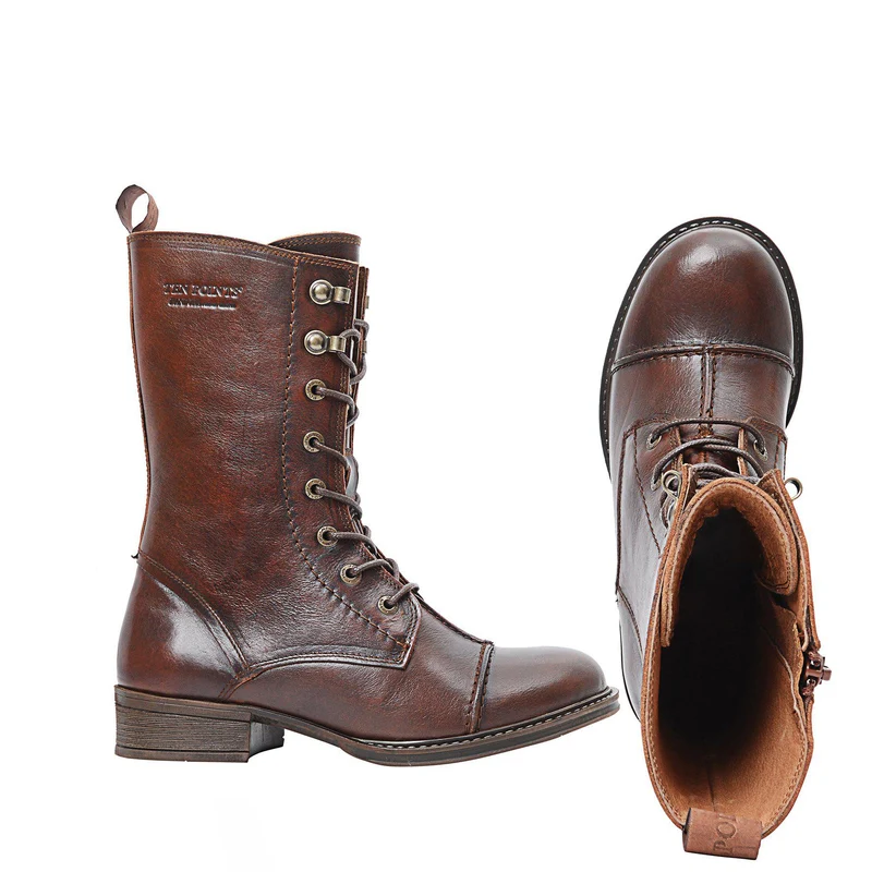Pandora Laced boots — Rust