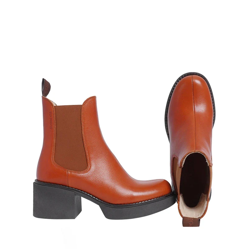 Selma Chelsea boots — Cognac