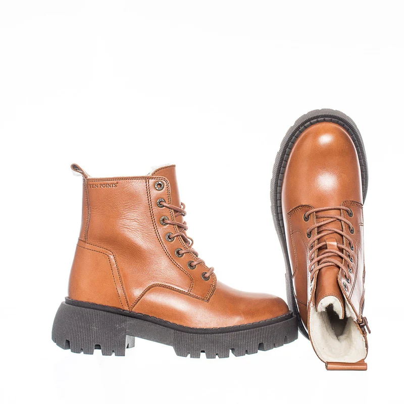 Pandora Chunky Warm boots — Cognac