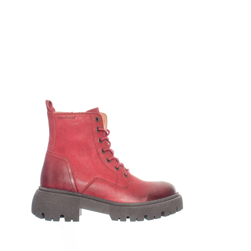 Pandora Chunky Laced boots — Sundried Tomato