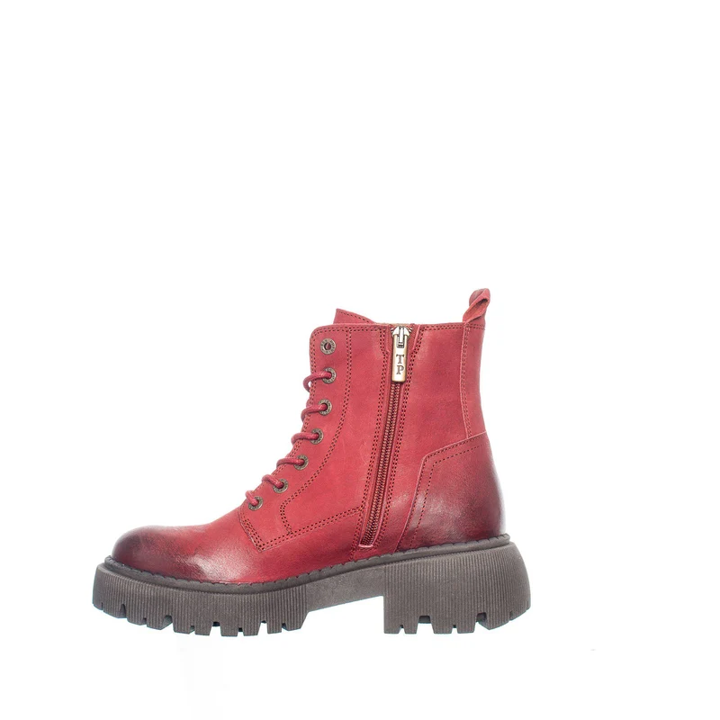 Pandora Chunky Laced boots — Sundried Tomato
