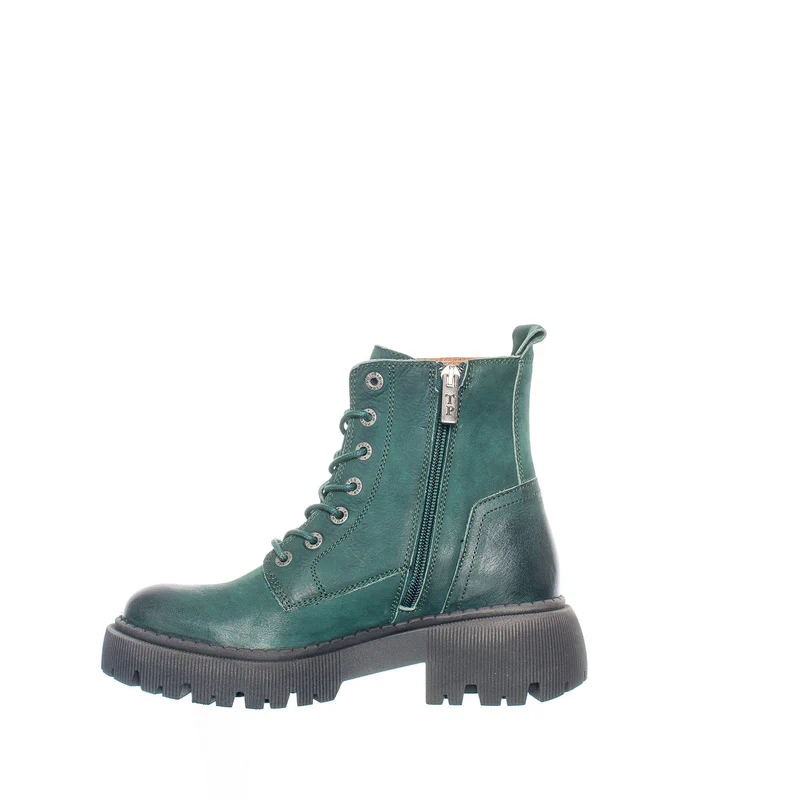 Pandora Chunky Laced boots — Botanical green