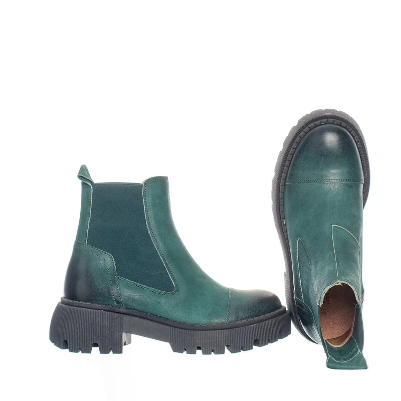 Pandora Chunky Chelsea boots — Botanical green