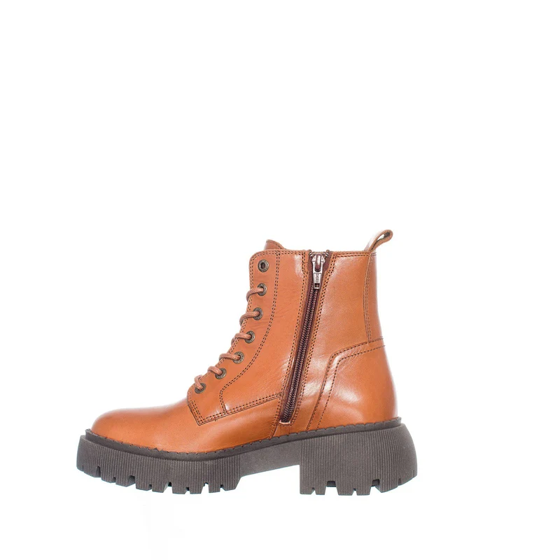 Pandora Chunky Laced boots — Cognac