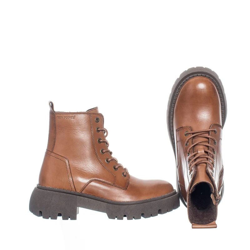 Pandora Chunky Laced boots — Brown