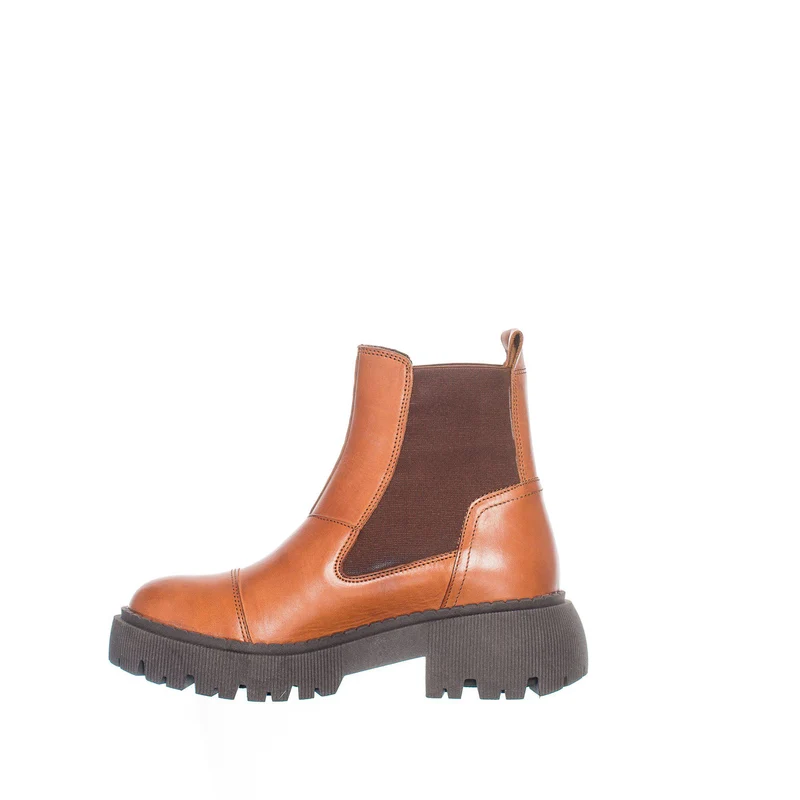 Pandora Chunky Chelsea boots — Cognac
