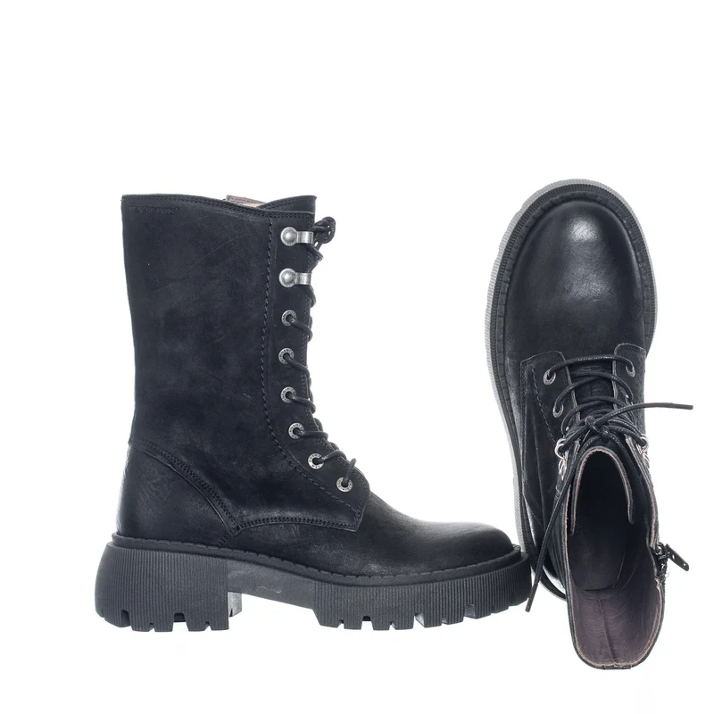 Aretha Laced boots — Black