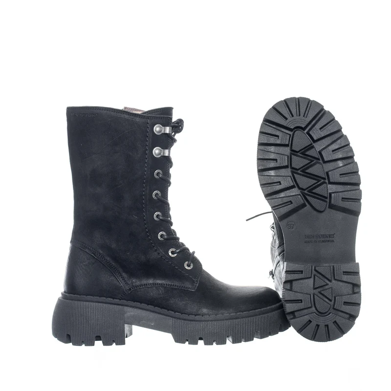 Aretha Laced boots — Black