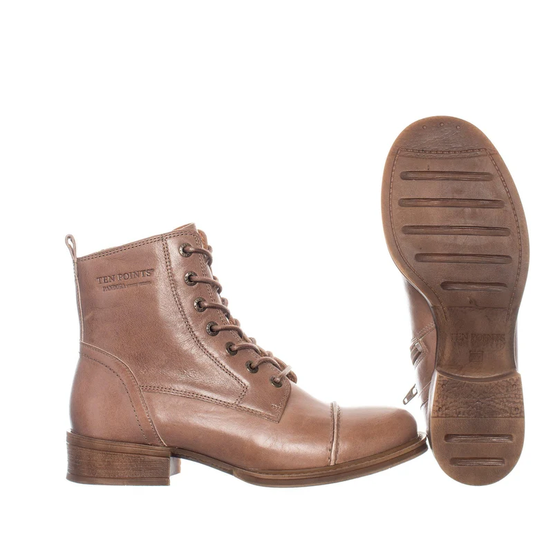 Pandora Laced boots — Taupe