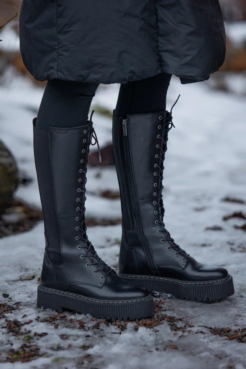 Alina Tall shaft boots — Black
