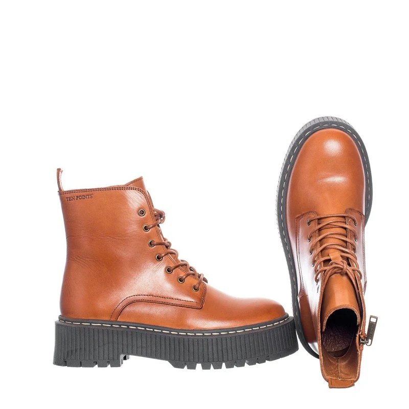 Alina Laced boots — Cognac